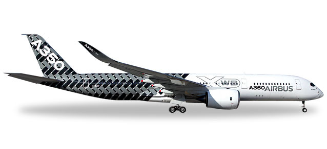 528801 Самолёт Аирбас A350XWB Airbus "Carbon" 1:500 (для информации)