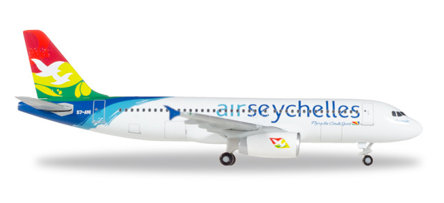 530439 Гражданский самолёт Air Seychelles Airbus A320 - S7-AMI 1:500