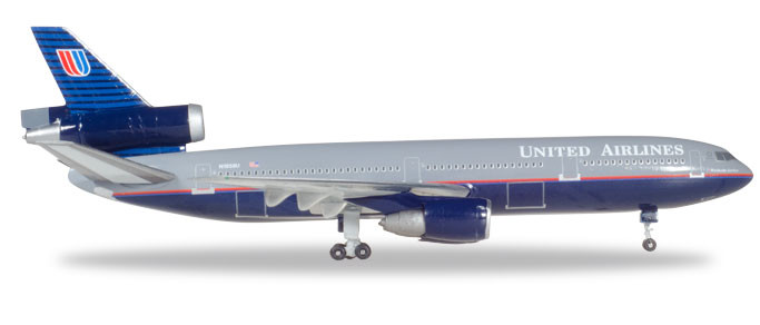 530941 Гражданский самолёт United Airlines McDonnell Douglas DC-10-30 1:500