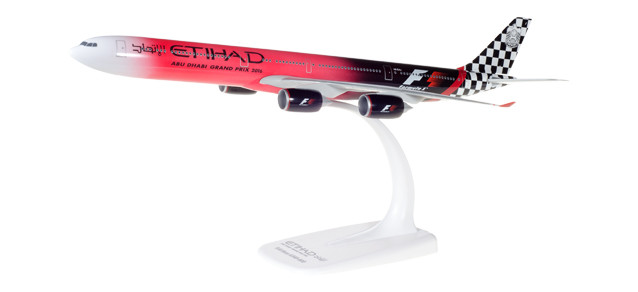 Самолет Etihad Airways Airbus A340-600 "Abu Dhabi Grand Prix" в масштабе 1:250