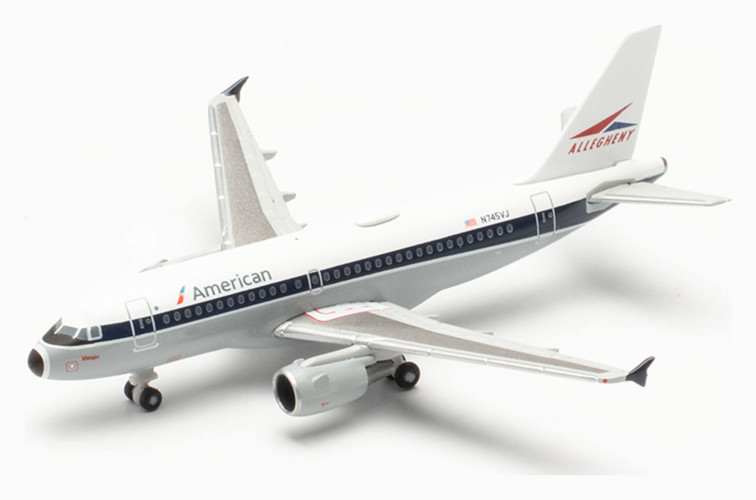 Самолет American Airlines Airbus A319 1:500