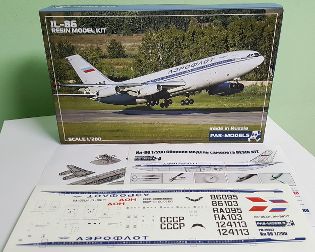 PM-1 Сборная модель самолета Ил-86 IL 86 СССР 1:200