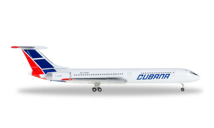 529365 Самолет Cubana Ilyushin IL-62M 1:500