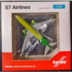 534260 Самолет S7 Airlines Boeing 737 Max 8 1:500