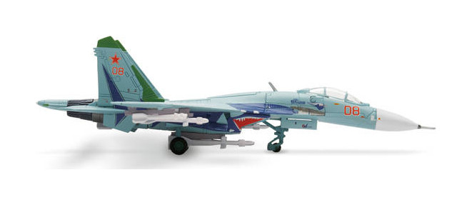 Военный самолет Сухой Су-27 Липецк 1:200