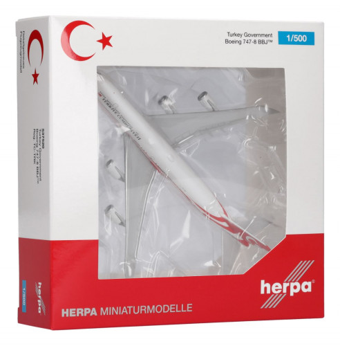 Самолет Turkey Government Boeing 747-8 BBJ 1:500