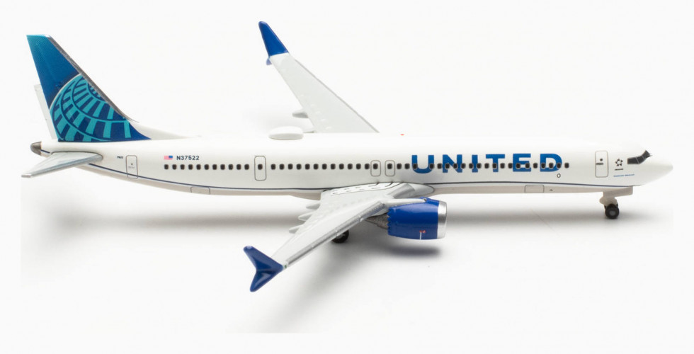 Самолет United Airlines Boeing 737 Max 9 1:500