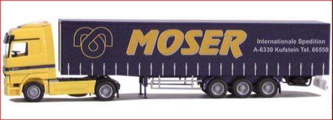 54031 Грузовик-фура MB Actros L - PrSZ  Moser/Kufstein 1:87