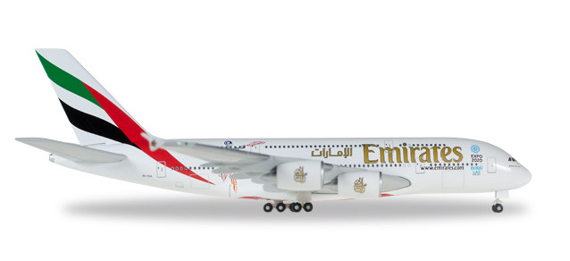 527897-001 Самолет Emirates Airbus A380 A6-EEK 1:500