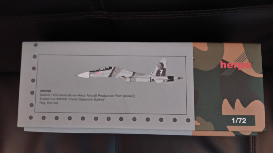 580090 Военный самолёт Сухой Су-30МКК Sukhoi / Komsomolsk-on-Amur Aircraft Production Plant (KnAAZ) Sukhoi SU-30MKK "Pavel Osipovich Sukhoi" 1:72 