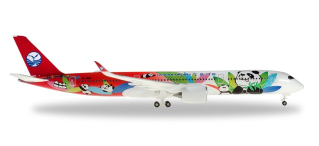 Самолет Аирбас Sichuan Airlines Airbus A350-900 1:500