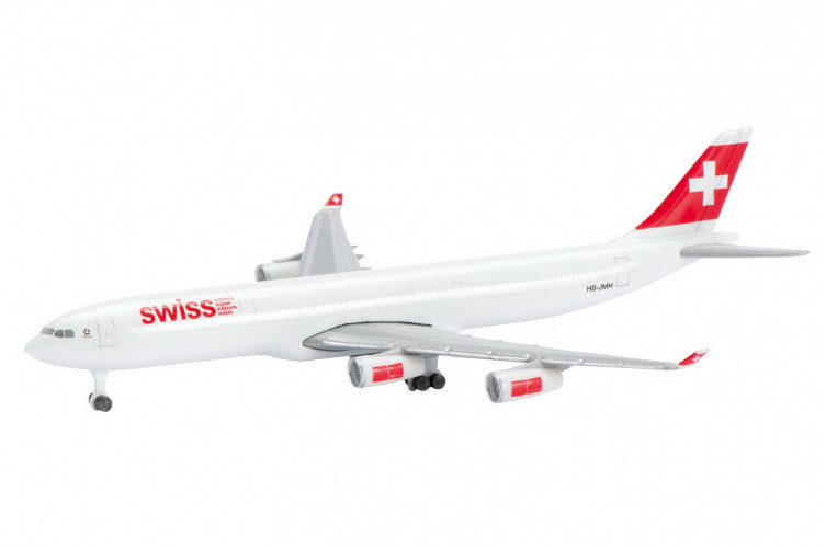 403551636 Самолет Аирбас Swiss Air Airbus A340-300 1:600