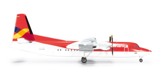 555951 Самолет Avianca Fokker 50 1:200