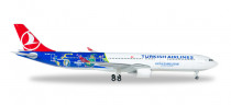 529556 Самолет Turkish Airlines Airbus A330-300 "EM 2016" 1:500