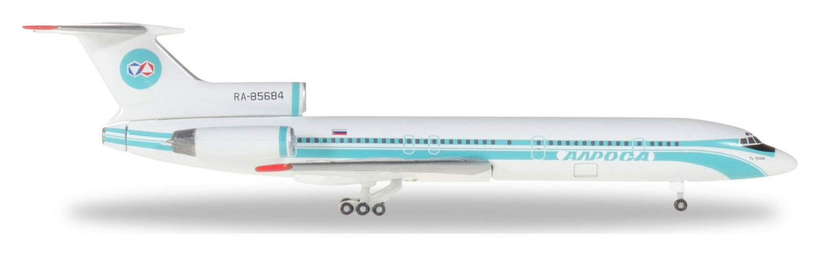 530996 Самолет Alrosa Mirny Tupolev TU-154M 1:500