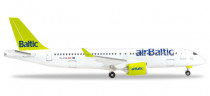530798 Самолет airBaltic Bombardier CS300 - YL-CSA 1:500