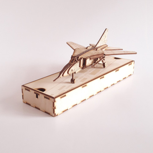 ЛиС-23 Конструктор из фанеры самолета истребителя 1:48