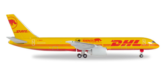 529976 Гражданский самолёт DHL Air Boeing 757-200F 1:500