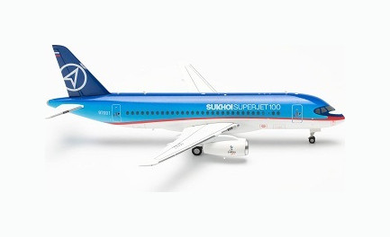 Самолет Сухой Суперджет Civil Aircraft 100 1:200