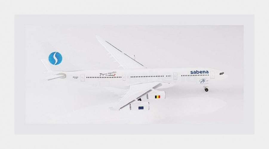 Самолет Sabena Airbus A340-200 Юбилейный 75летие 1:500