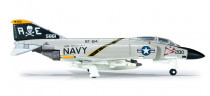 Военный самолёт US Navy McDonnell Douglas F-4J Phantom II, VF-84 "Jolly Rogers", USS Roosevelt 1:200