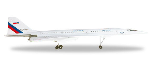 562508 Самолёт Ту-144LL Cверхзвуковая летающая лаборатория NASA Supersonic Flying Laboratory Tupolev TU-144LL 1:400 (для информации)