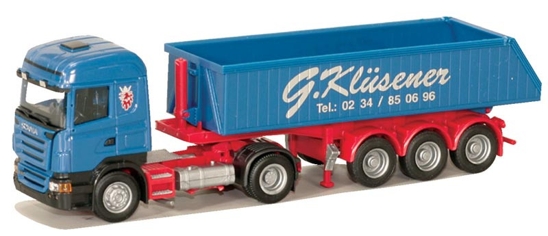 73810 Грузовой автомобиль Скания Scania Highl. - Eckmulde-SZ "Klüsener" 1:87