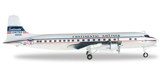 556156 Самолет Continental Airlines / United Air Lines Douglas DC-6B 1:200