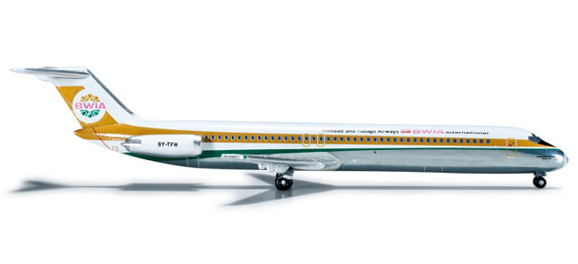 Самолёт BWIA McDonnell Douglas DC-9-50 1:500