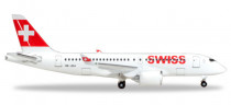 530736-001 Самолёт Swiss International Air Lines Bombardier CS100 1:500​