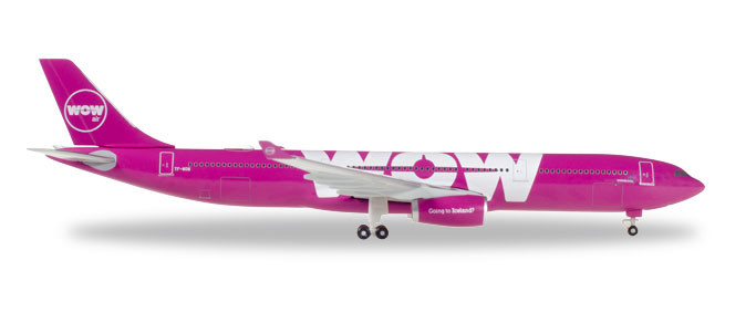 530743 Гражданский самолёт Wow Air Airbus A330-300 1:500​