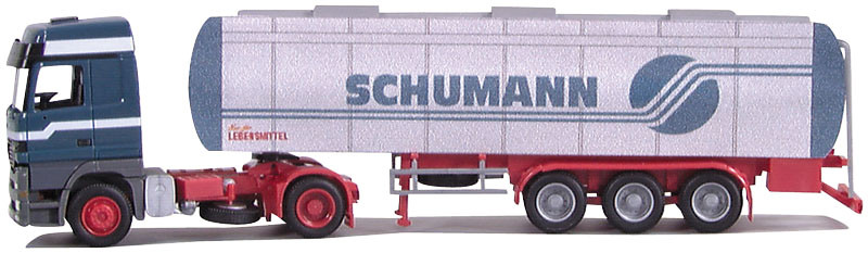 70881 Грузовик с прицепом цистерна  MB Actros L Benntrans/Schumann 1:87 