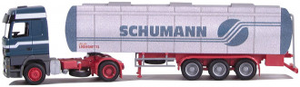 70881 Грузовик с прицепом цистерна  MB Actros L Benntrans/Schumann 1:87 